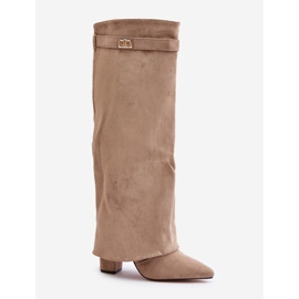 Step in style Boty Model Urelli LA-289 Beige - Krok ve stylu béžový 2