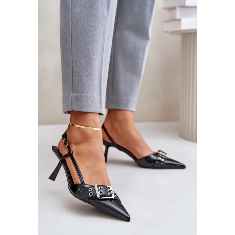 Vysoké podpatky Model P-1401 Black černá 1