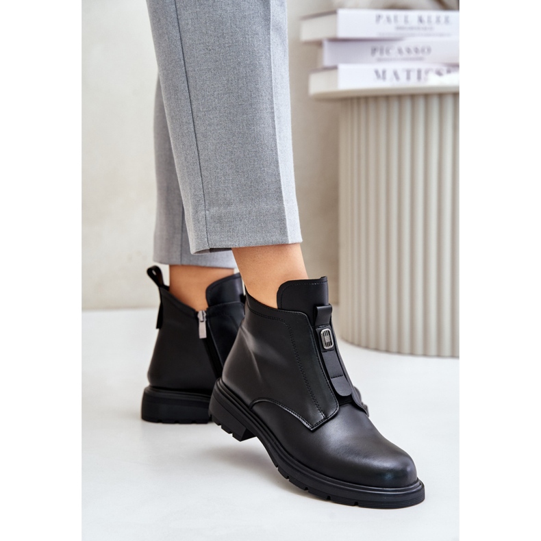 Model boty 24BT15-7459 Black černý 1