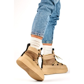 Sněhule Model 24-72302BE Béžové béžový 1