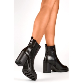 Model boty 24-12495B černé černá 1 Model boty 24-12495B černé černá 1