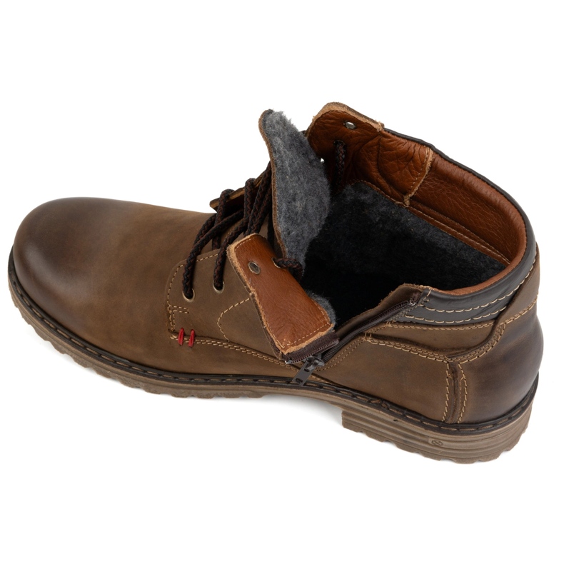 ABIS Teplé pánské boty 197 hnědé hnědý 2