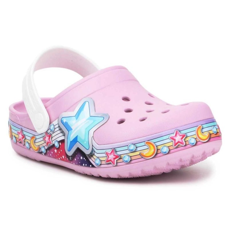 Crocs Fl Star Band Clog Jr 207075-6GD růžový 1