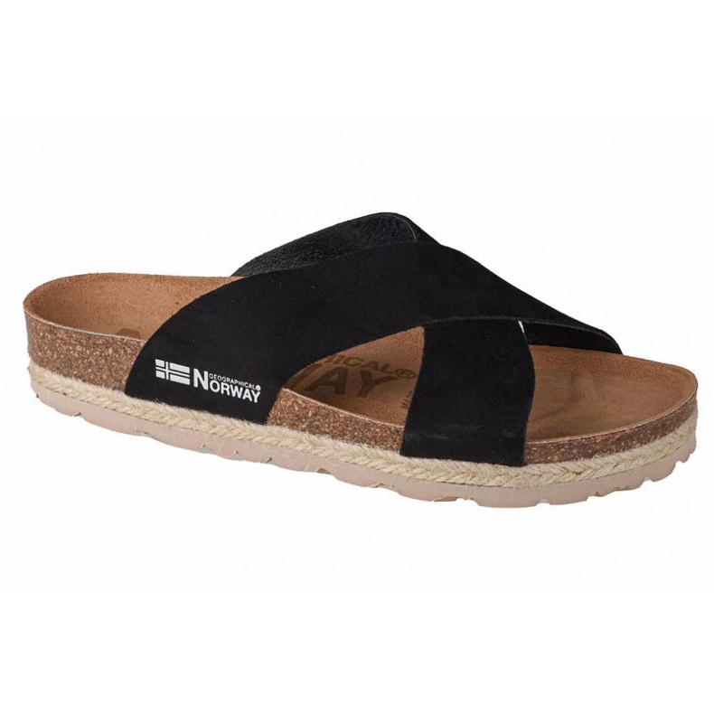 Geographical Norway Papuče Geografické Norsko Sandalias Bios Tiras Cruzadas W GNW20411-01 černý 1