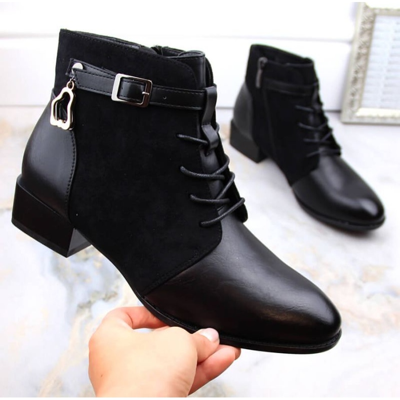 Potocki W WOL184A zateplené boty, černé černá 1