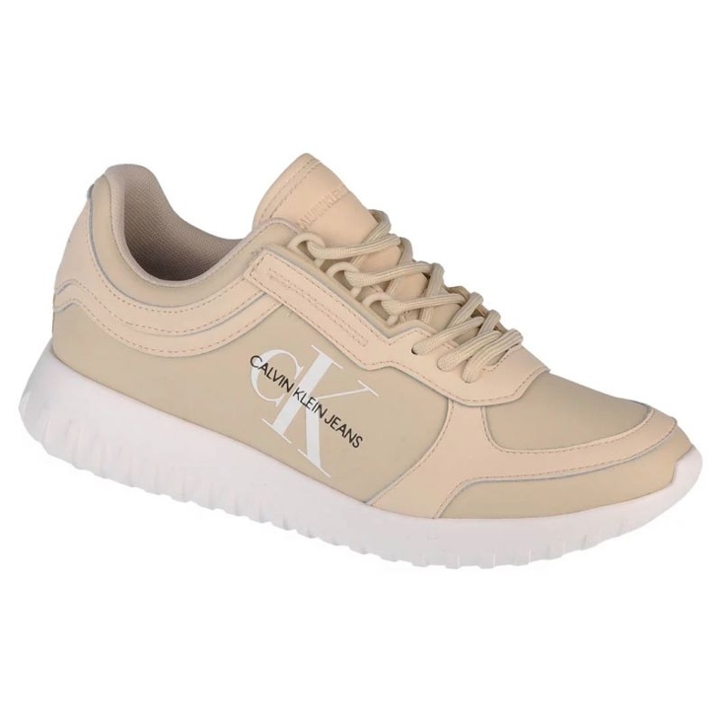 Šněrovací boty Calvin Klein Runner YW0YW00375-AEO béžový 1