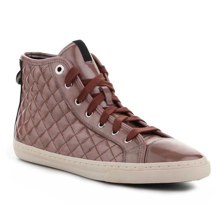 Boty Geox D N.Club A - Metal.Synt.Pat. D4258A-000HI-C8014 hnědý 1