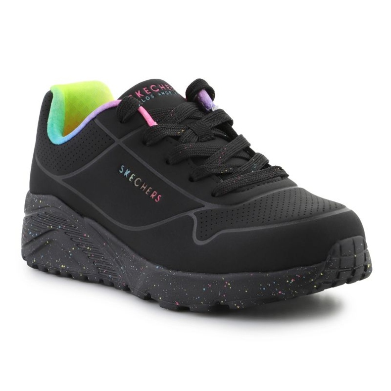 Boty Skechers Uno Lite Rainbow Speckle 310456L-BKMT černé černá 1