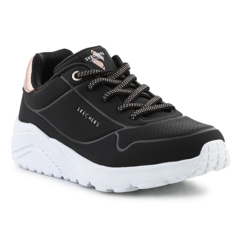 Boty Skechers Uno Lite Metallic Mode 310384L-BLK černé černý 1
