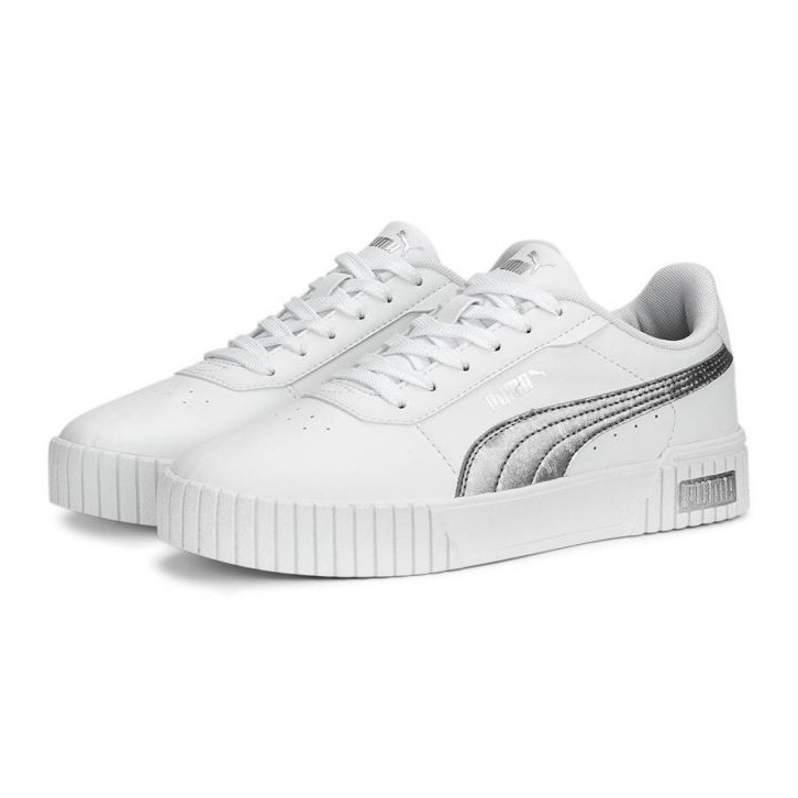 Boty Puma Carina 2.0 Space Metallics 389387-02 bílé bílý 1