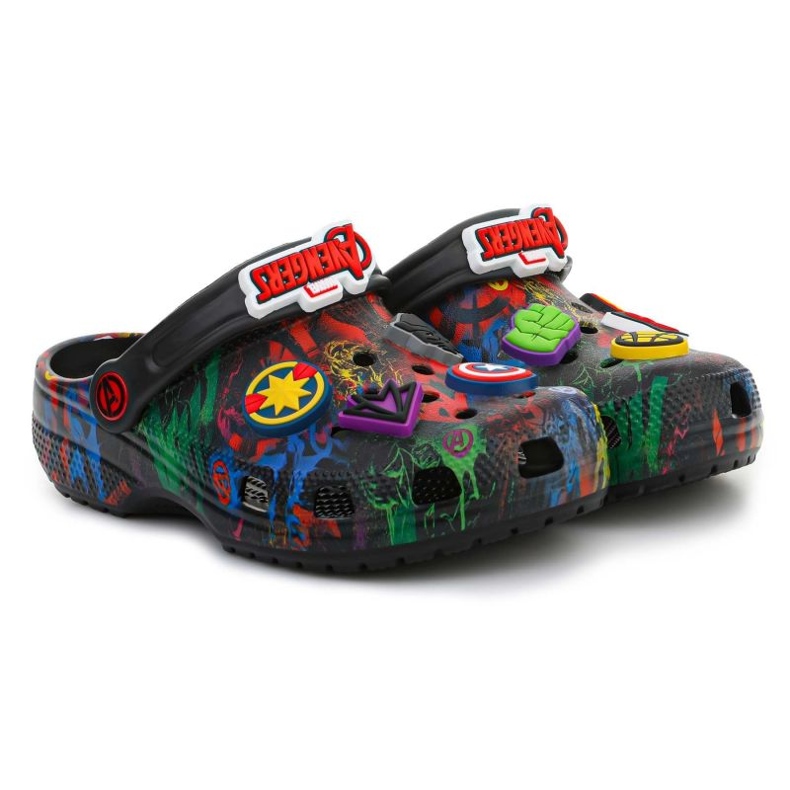 Dětský dřevák Crocs Classic Marvel Avengers 207721-001 černý 1