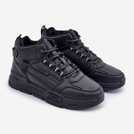 Pánské zateplené tenisky Big Star OO174587 HI-POLLY System MID Black černý 1
