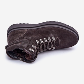 Pánské semišové zateplené boty Big Star OO174189 Hnědá hnědý 2