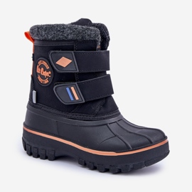 Dětské boty na suchý zip Lee Cooper LCJ-24-44-2865K Black černá 6