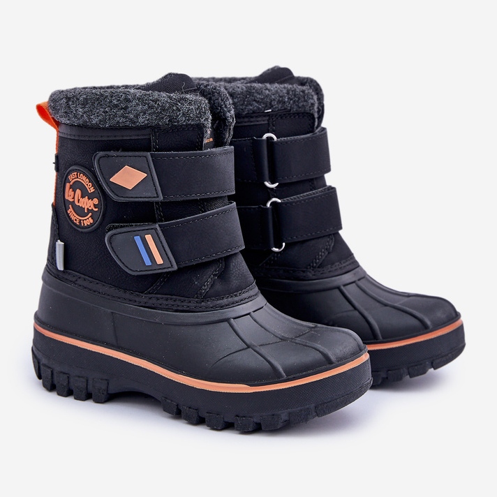 Dětské boty na suchý zip Lee Cooper LCJ-24-44-2865K Black černý 1