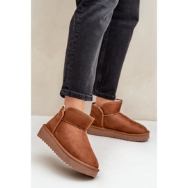 D.Franklin Dámské sněhule na platformě DFSH370010 Hnědé hnědý 2