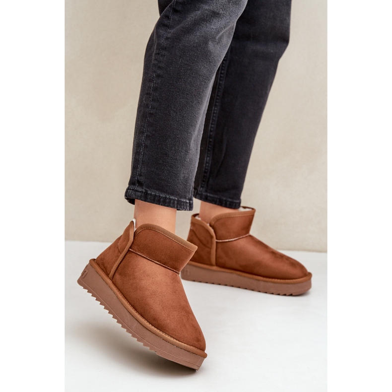 D.Franklin Dámské sněhule na platformě DFSH370010 Hnědé hnědý 2