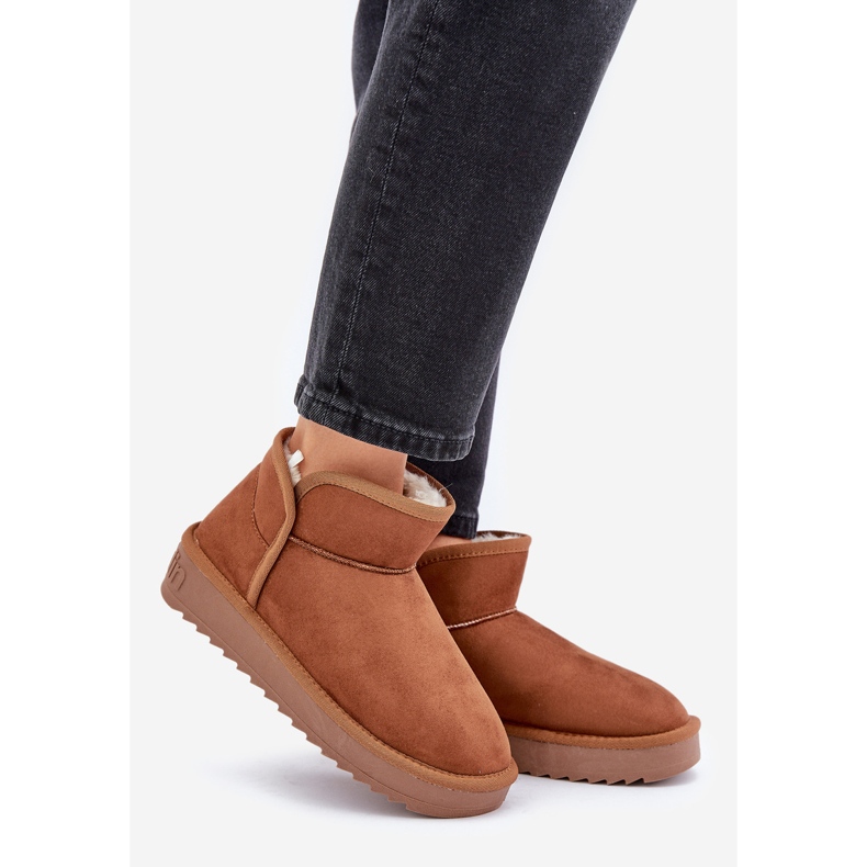 D.Franklin Dámské sněhule na platformě DFSH370010 Hnědé hnědý 1