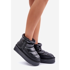 Nízké boty do sněhu se silnou podrážkou D.Franklin DFSH371011 Black černý 1