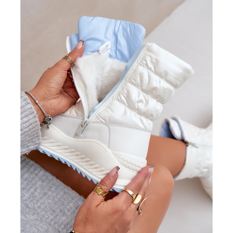 Dámské sněhule Big Star s kožíškem OO274A396 Bílé bílý 2 Dámské sněhule Big Star s kožíškem OO274A396 Bílé bílý 2