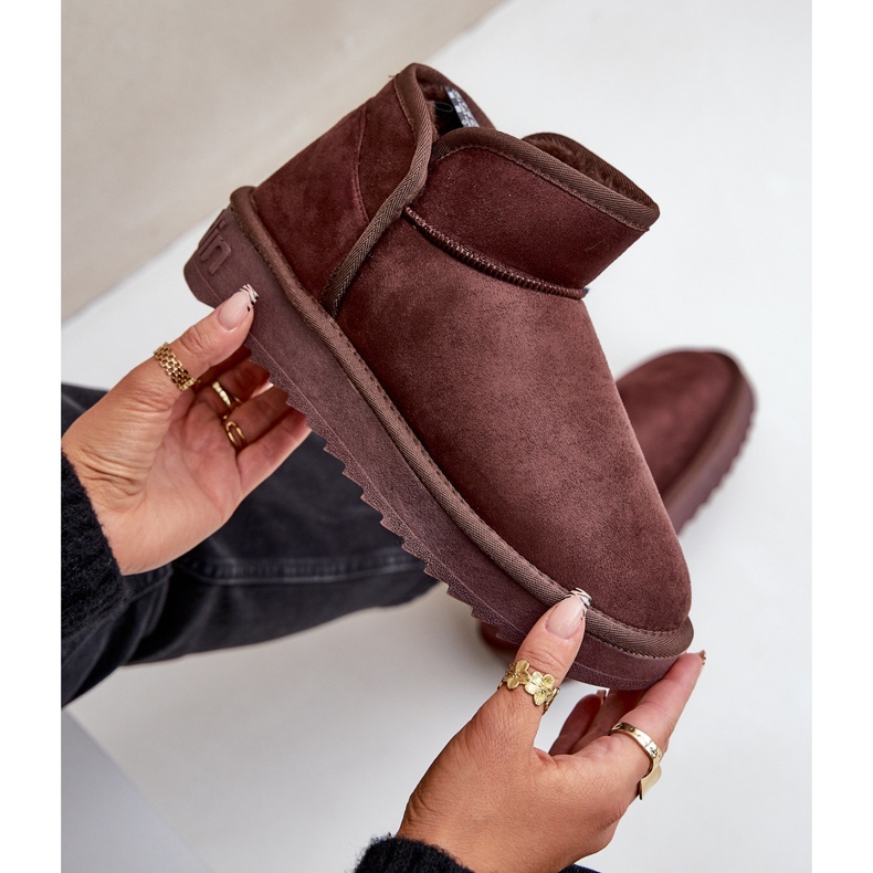 Dámské sněhule na platformě D.Franklin DFSH370010 Chocolate hnědý 2