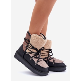 Dámské sněhule s kožíškem D.Franklin DFSH370012 Černé černá 1