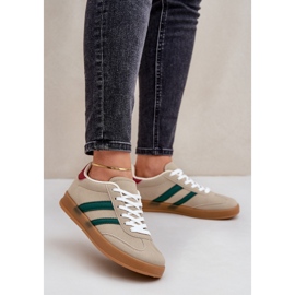 Dámské sportovní nízké tenisky, béžové béžový 2