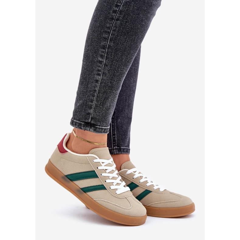 Dámské sportovní nízké tenisky, béžové béžový 1