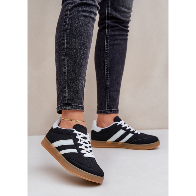 Dámské sportovní nízké tenisky, černé černá 2