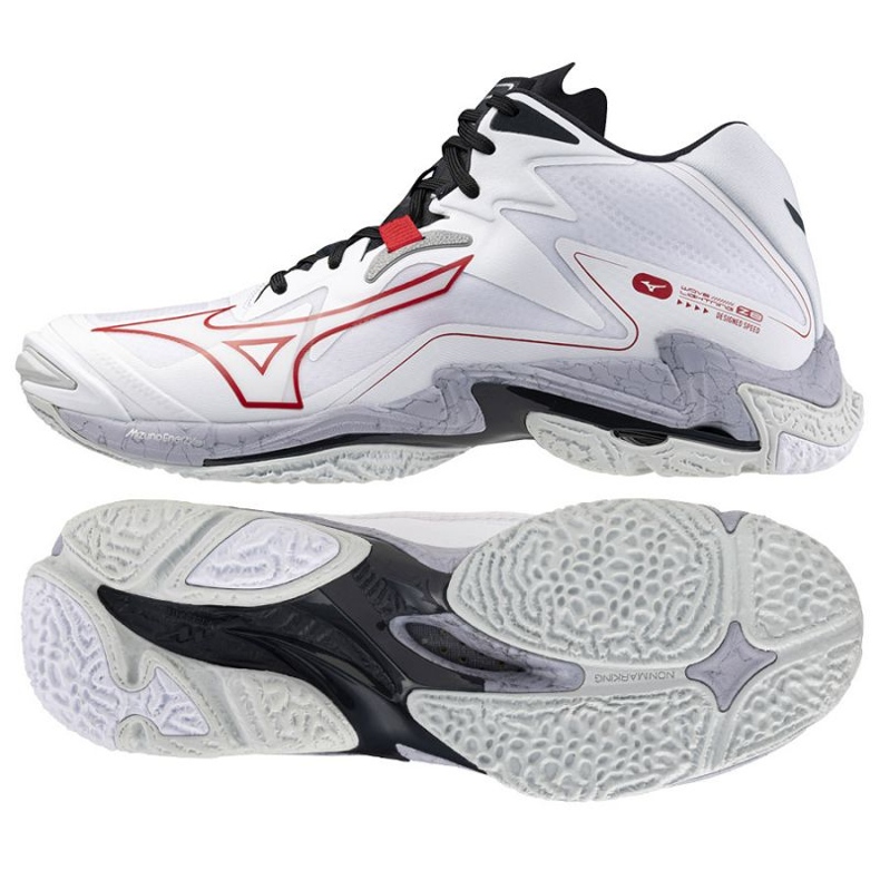 Boty Mizuno Wave Lightning Z8 Mid V1GA240596 bílý 1