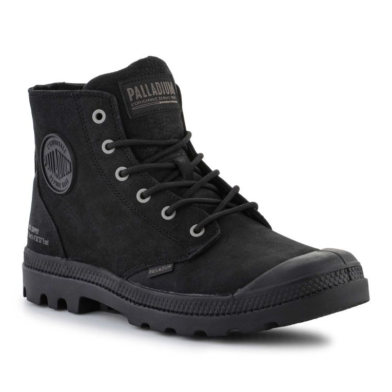 Boty Palladium Pampa Hi Supply Lth U 77963-001-M černý 1