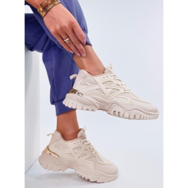 Béžové dámské sportovní boty béžový 1 Béžové dámské sportovní boty béžový 1