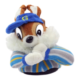 American Club Teplé pantofle americké veverky modrý hnědý 2 American Club Teplé pantofle americké veverky modrý hnědý 2