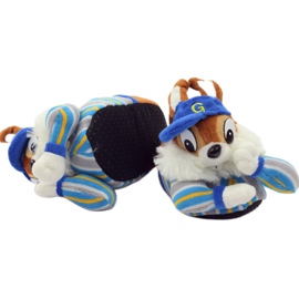 American Club Teplé pantofle americké veverky modrý hnědý 4 American Club Teplé pantofle americké veverky modrý hnědý 4