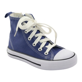 American Club Dětské tenisky na modrém americkém zipu modrý 1