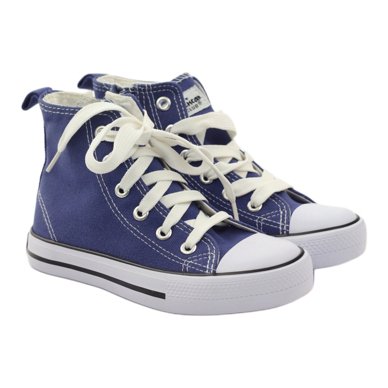 American Club Dětské tenisky na modrém americkém zipu modrý 4