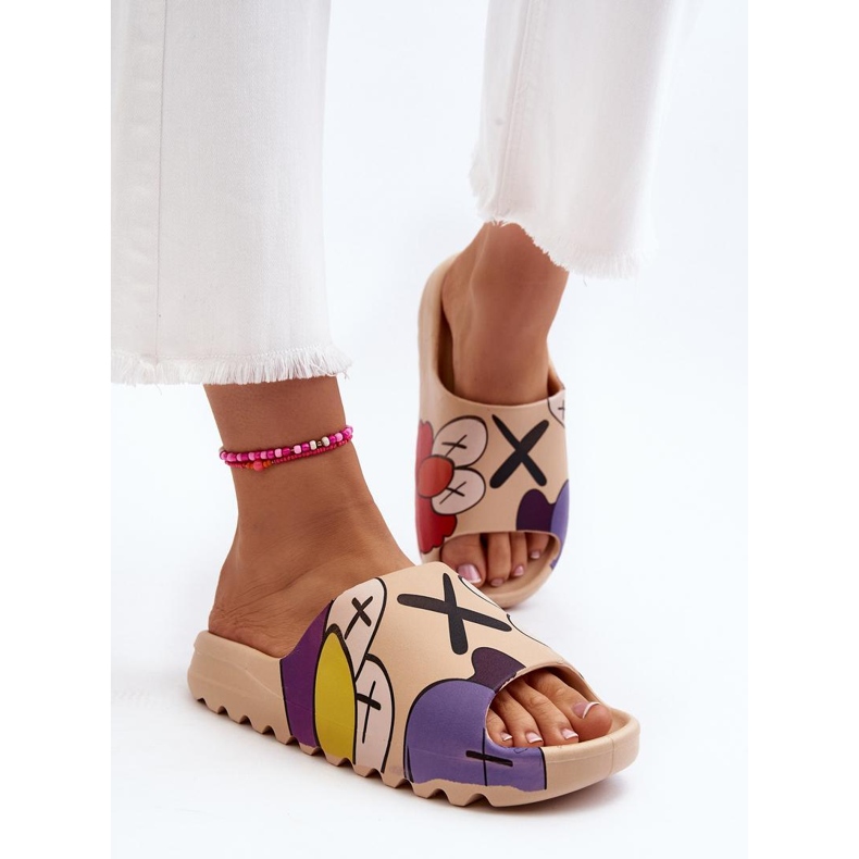 Dámské žabky CK240P béžový 1