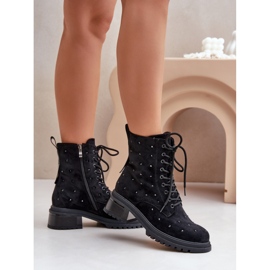 Dámské pracovní s kamínky MR880-017 černé černá 1