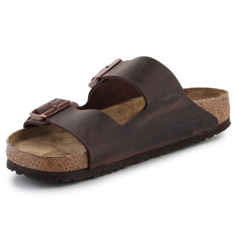 Birkenstock Arizona pánské žabky 0452761 hnědé hnědý 2