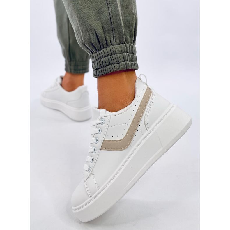 Tenisky Sportovní boty na platformě, bílé bílý 2 Tenisky Sportovní boty na platformě, bílé bílý 2