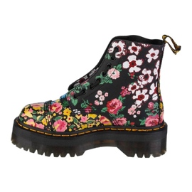 Dr. Martens boty Dr Martens Sinclair Bex Floral Mash Up DM27128001 s květinami černá 1