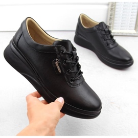 Černé kožené boty Vinceza W JAN314A černá 1