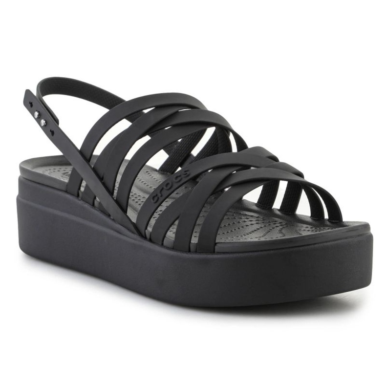 Sandály Crocs Brooklyn Strappy Lowwdg 206751-001 černá 2