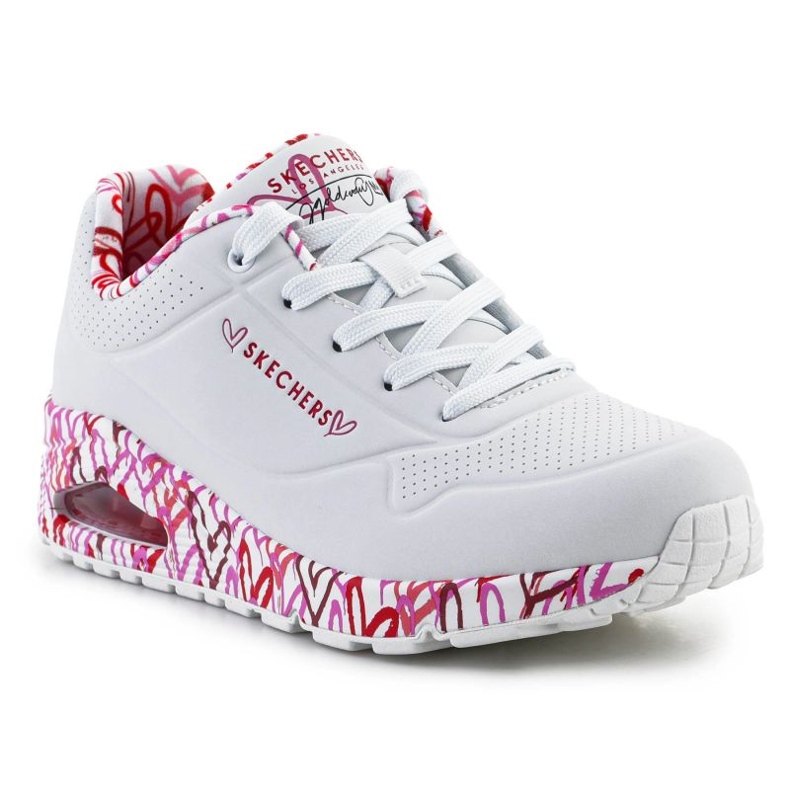 Boty Skechers Uno-Loving Love 155506-WRPK bílý 2