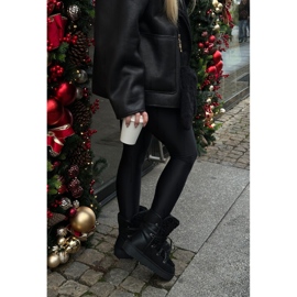 Vodotěsné veganské boty na platformě D.Franklin DFSH370004 Black černý 2