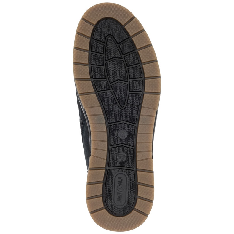 Rieker Kožené nepromokavé pánské zateplené kotníkové boty, tmavě modrá 32344-14 modrý 2 Rieker Kožené nepromokavé pánské zateplené kotníkové boty, tmavě modrá 32344-14 modrý 2