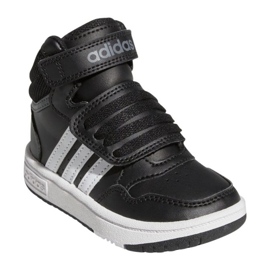 Sportovní boty Adidas Hoops se suchým zipem GW0408, černé černý 1