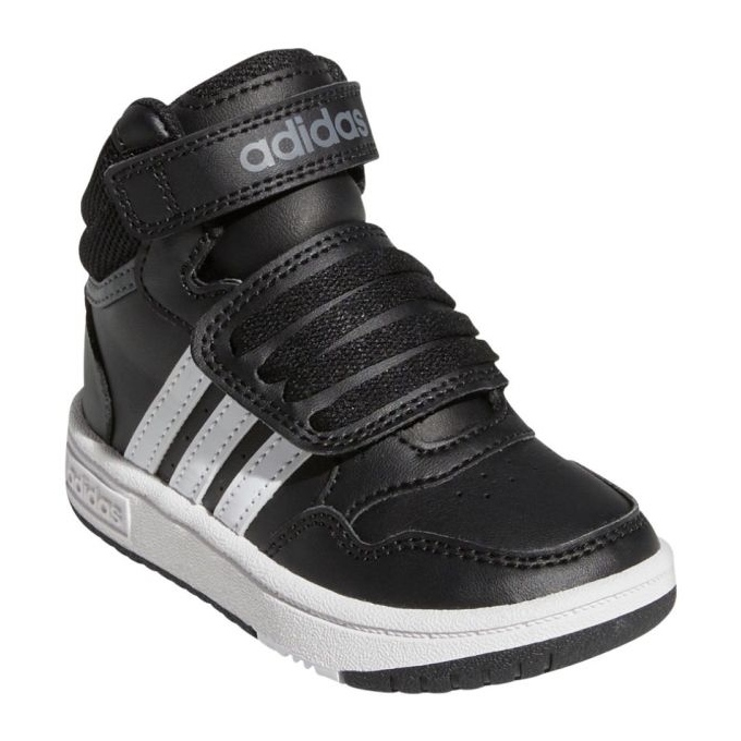 Sportovní boty Adidas Hoops se suchým zipem GW0408, černé černý 1