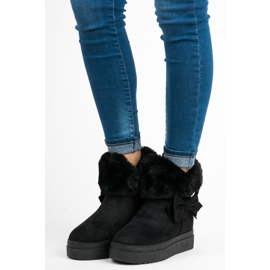 Vices Sněhové boty na plošině černý 1