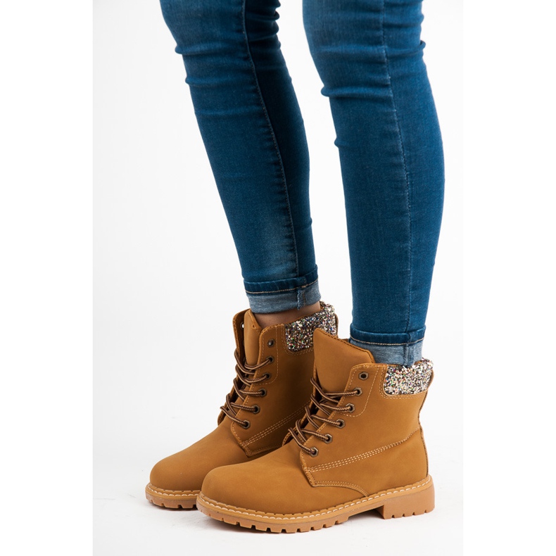 Trappery se třpytkami hnědý 2